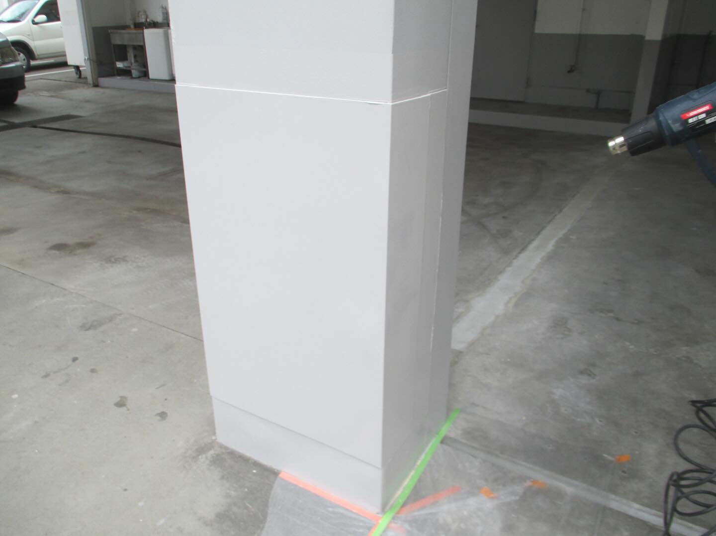 栄州ホームです！板金補修の後塗装しました(*^^*)