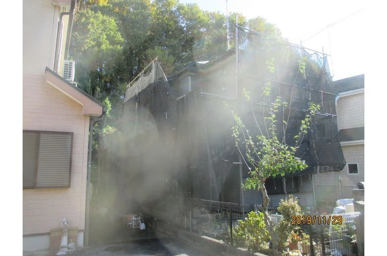 外壁屋根塗装工事の足場